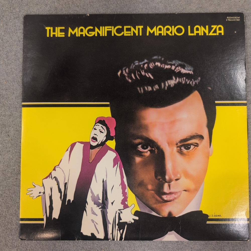 Mario Lanza The Magnificent Mario Lanza 2 Record Set RCA Red Seal R234330(e) LP - Picture 1 of 2
